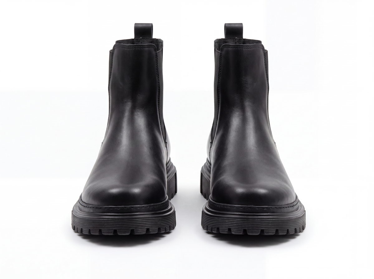 Siyah Chelsea Bot (+5 CM)